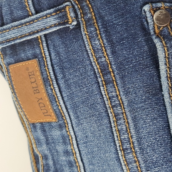 Jude Blue Slim Fit Dark Wash Distressed Blue Jeans Size 15/32 - Picture 17 of 17